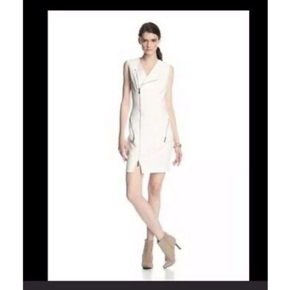 NWT Elizabeth & James Mia Rory Ivory Zip Up Dress
